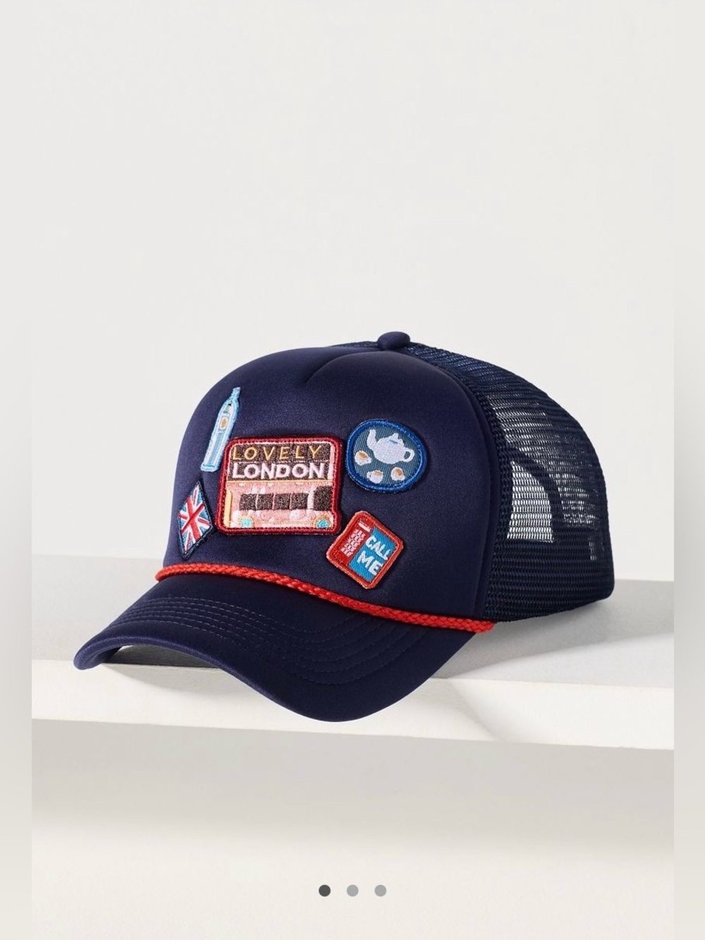 Anthropologie Travel Trucker Hat - London